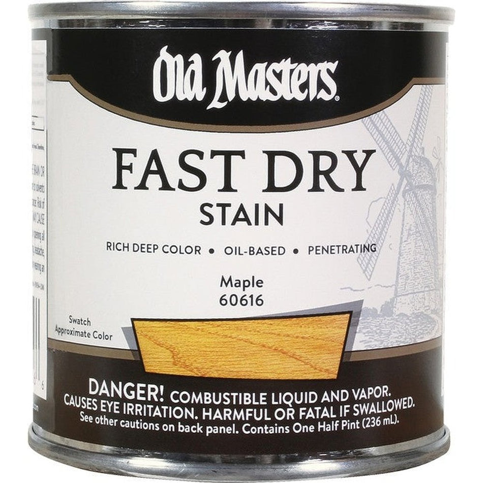 Old Masters 60616 Fast Dry Stain, Half Pint, Maple