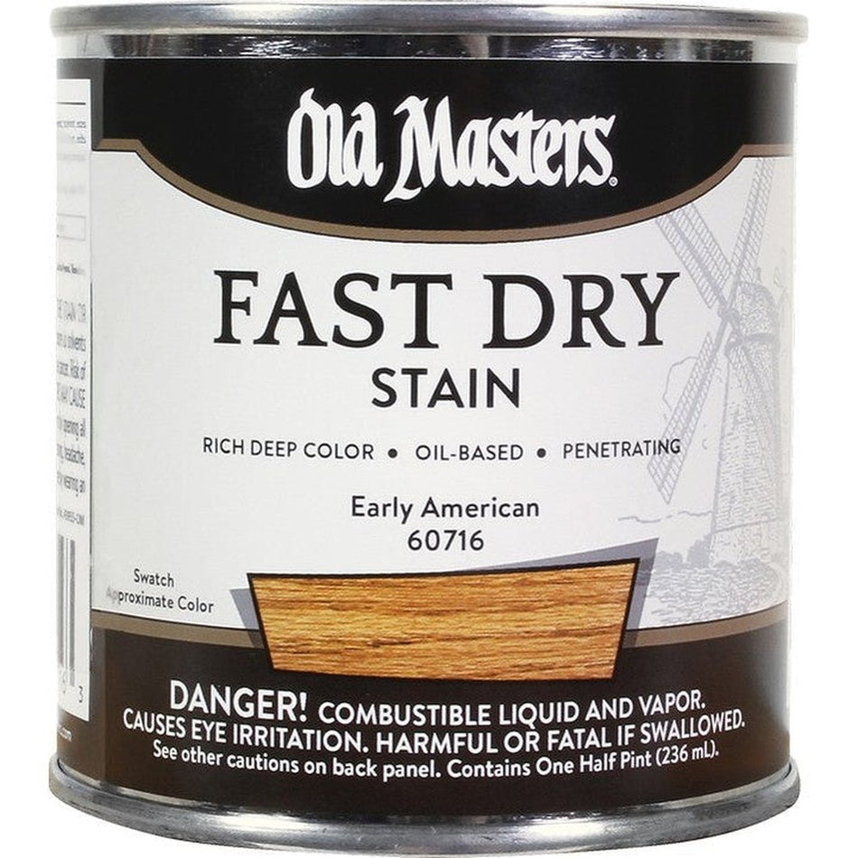 Old Masters 60716 Fast Dry Stain, Half Pint, Early American