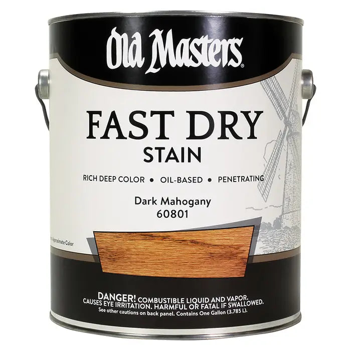 Old Masters 60801 Fast Dry Stain, 1 Gallon, Dark Mahogany