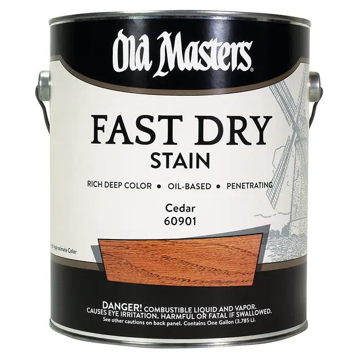Old Masters 60901 Fast Dry Stain, 1 Gallon, Cedar