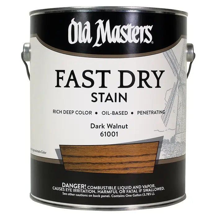 Old Masters 61001 Fast Dry Stain, 1 Gallon, Dark Walnut