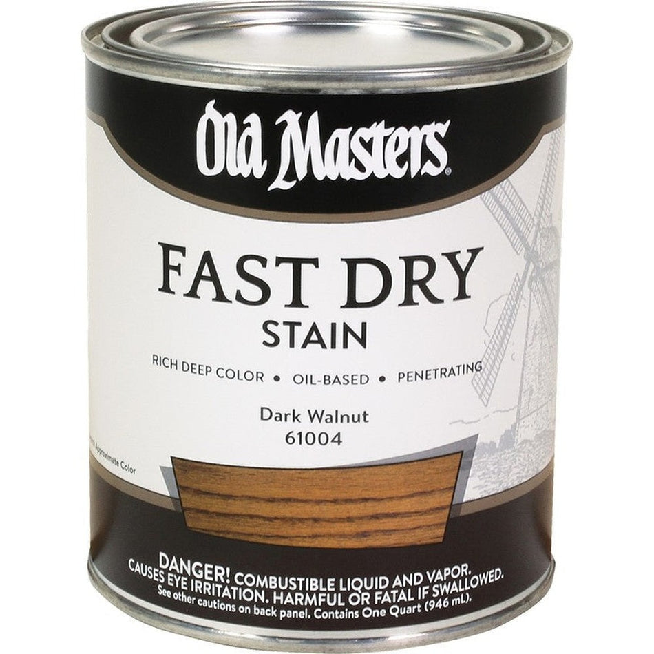 Old Masters 61004 Fast Dry Stain, 1 Quart, Dark Walnut