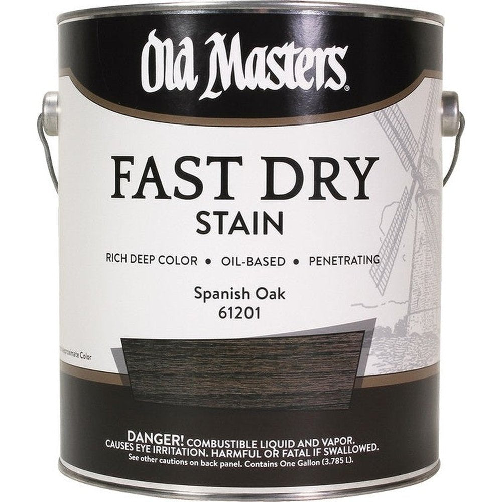 Old Masters 61201 Fast Dry Stain, 1 Gallon, Spanish Oak
