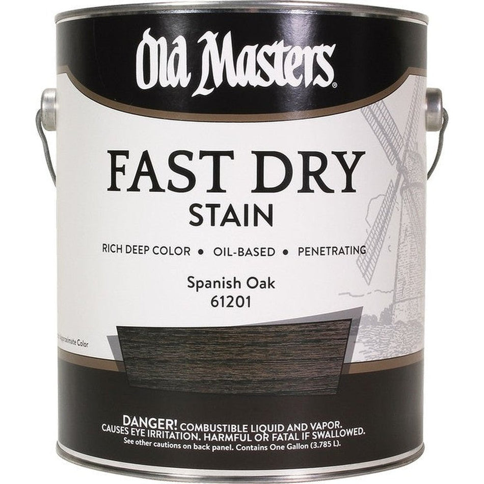 Old Masters 61201 Fast Dry Stain, 1 Gallon, Spanish Oak