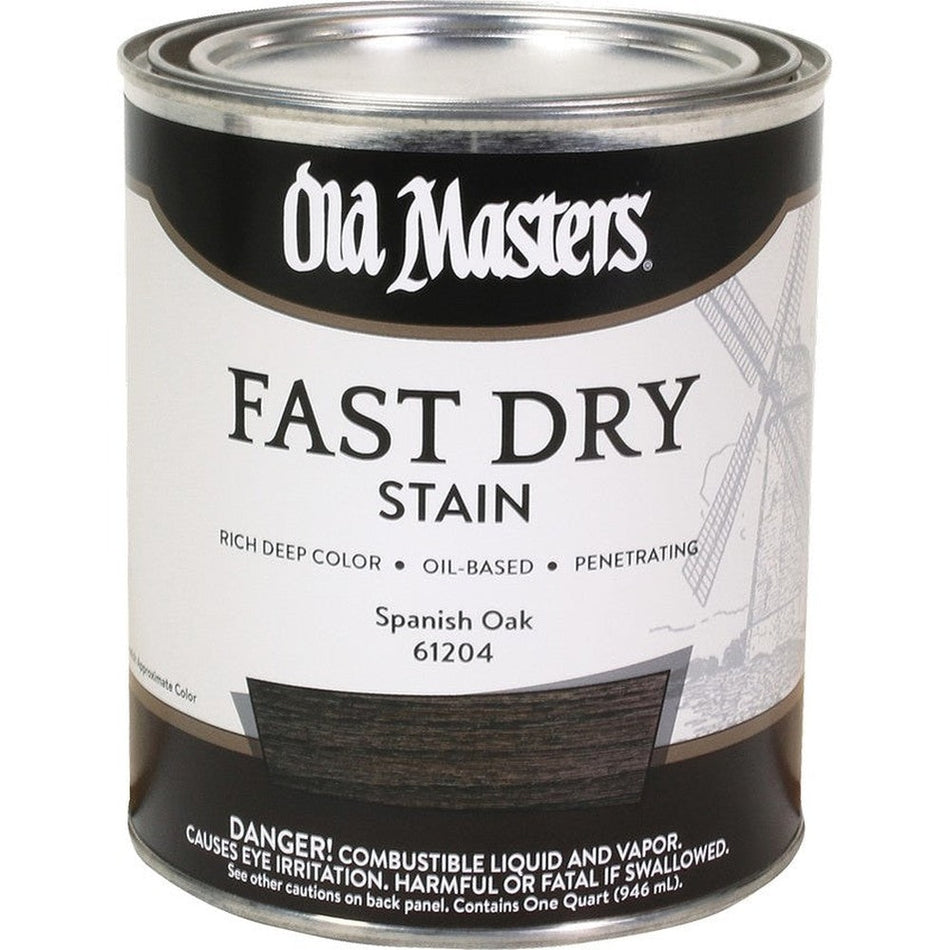Old Masters 61204 Fast Dry Stain, 1 Quart, Spanish Oak