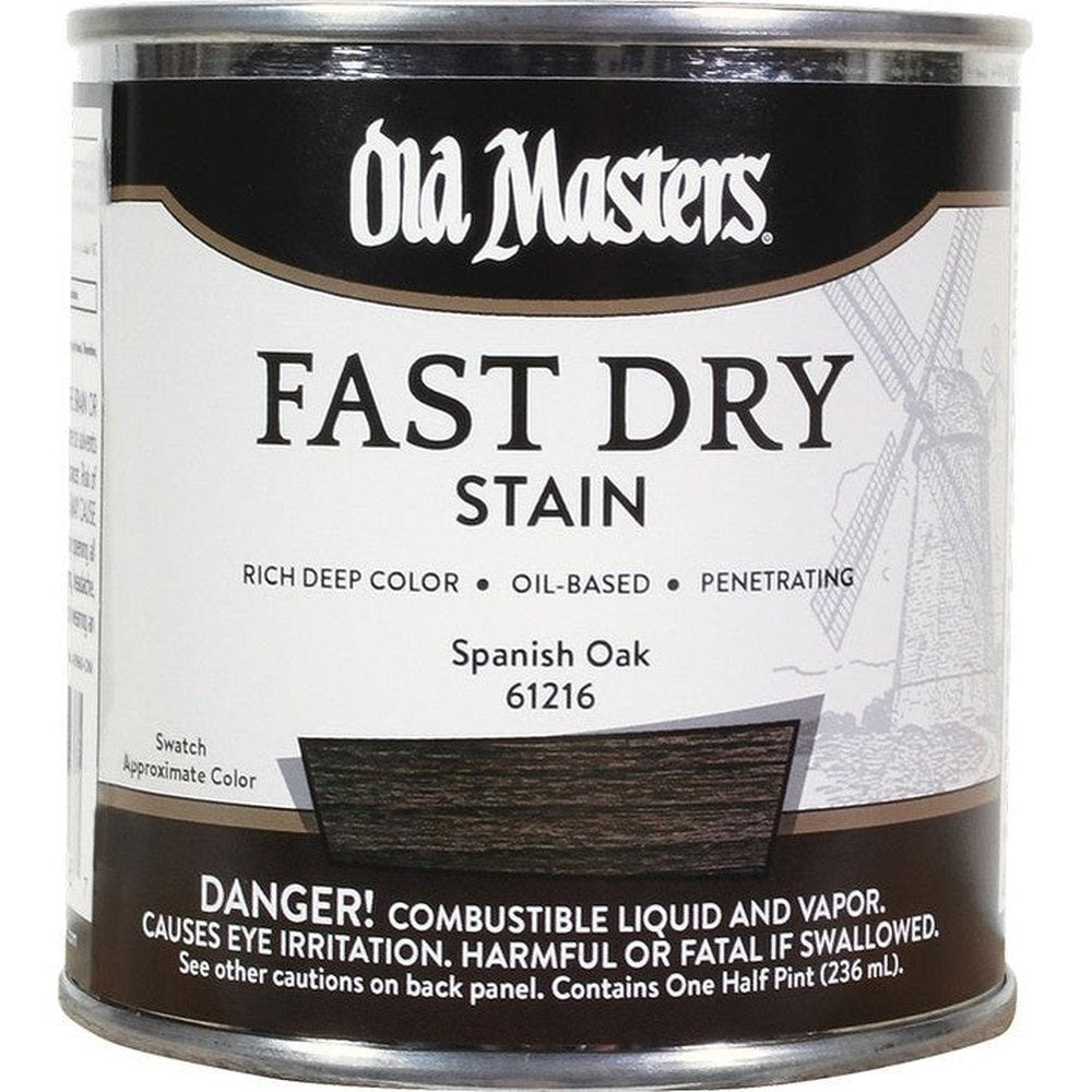 Old Masters 61216 Fast Dry Stain, Half Pint, Spanish Oak