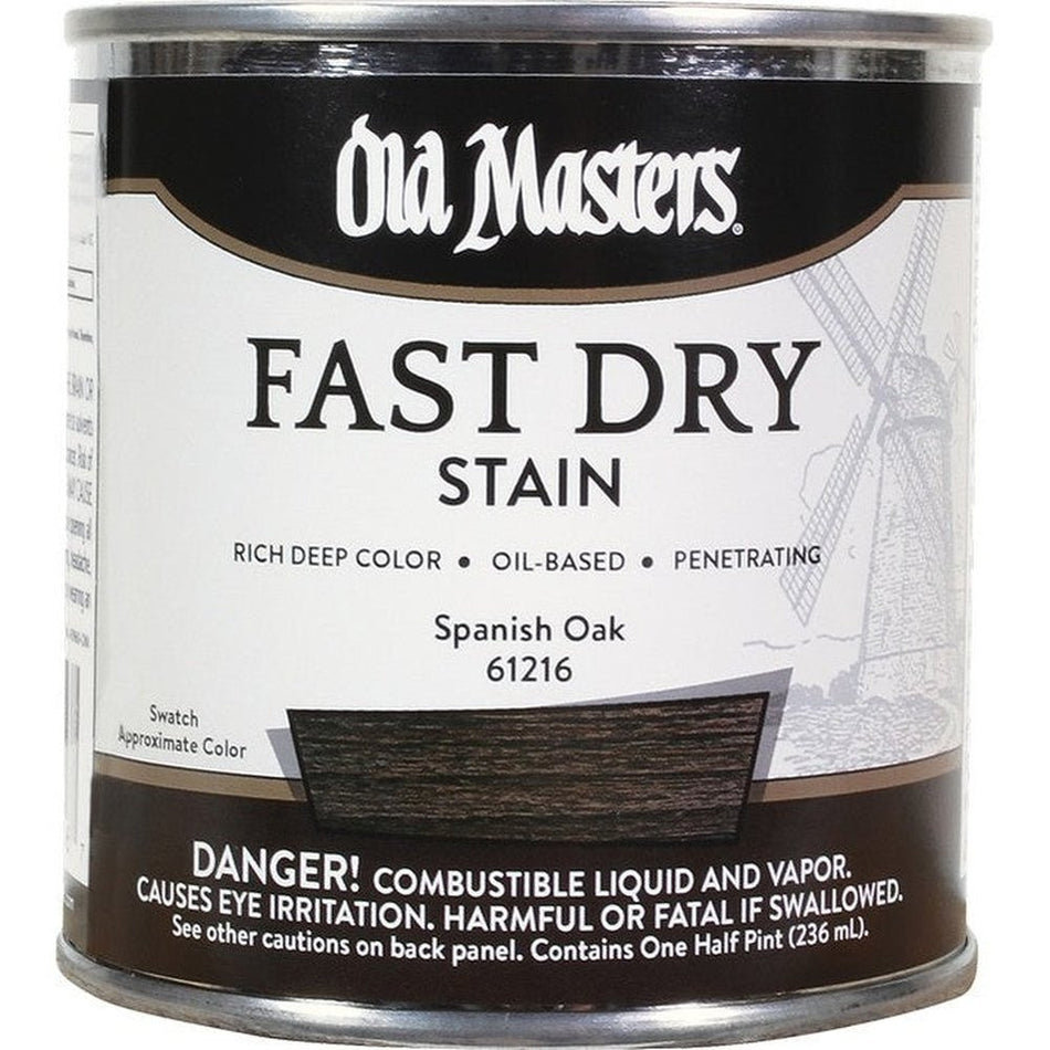Old Masters 61216 Fast Dry Stain, Half Pint, Spanish Oak