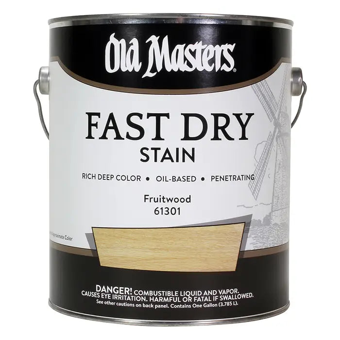 Old Masters 61301 Fast Dry Stain, 1 Gallon, Fruitwood