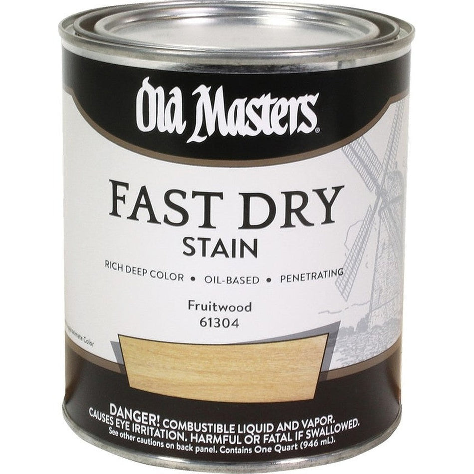 Old Masters 61304 Fast Dry Stain, 1 Quart, Fruitwood