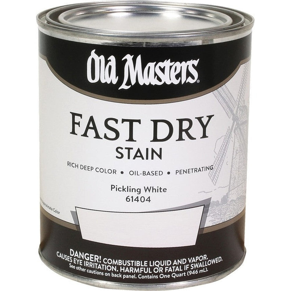 Old Masters 61404 Fast Dry Stain, 1 Quart, Pickling White