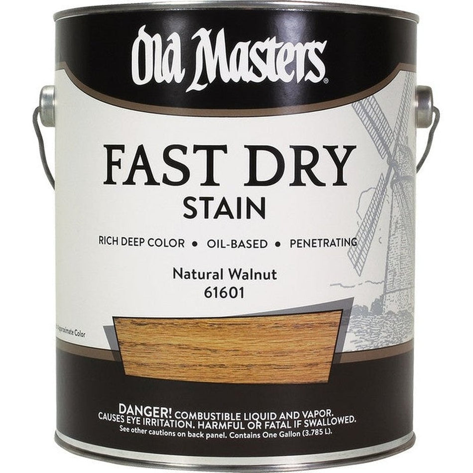 Old Masters 61601 Fast Dry Stain, 1 Gallon, Natural Walnut