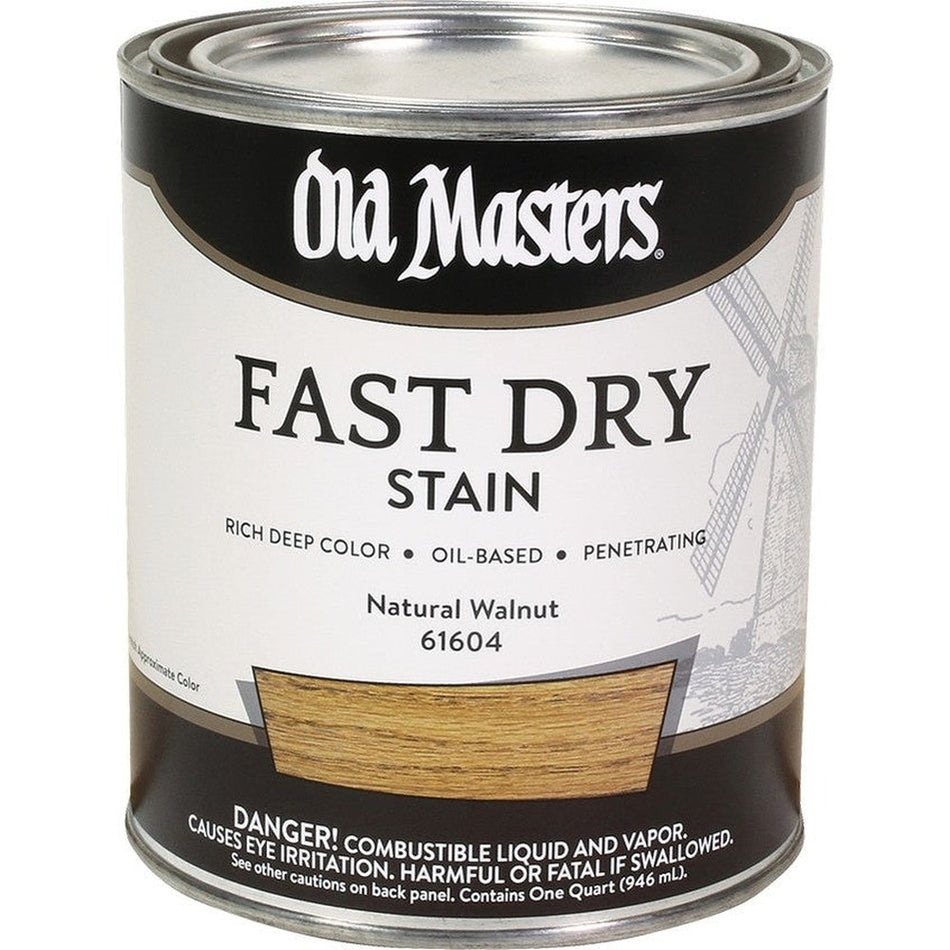 Old Masters 61604 Fast Dry Stain, 1 Quart, Natural Walnut