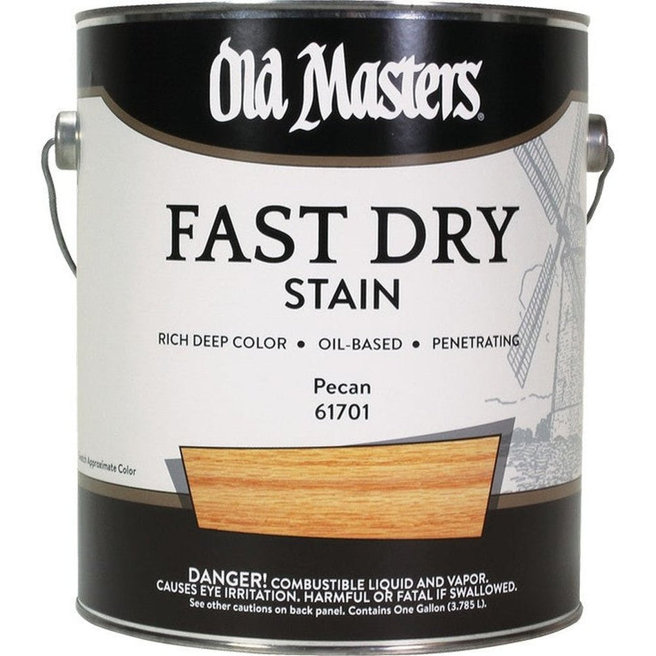 Old Masters 61701 Fast Dry Stain, 1 Gallon, Pecan