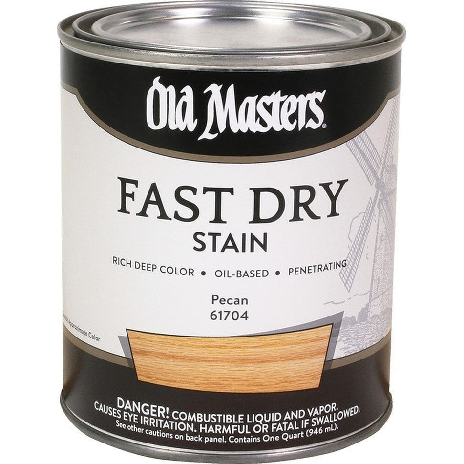 Old Masters 61704 Fast Dry Stain, 1 Quart, Pecan