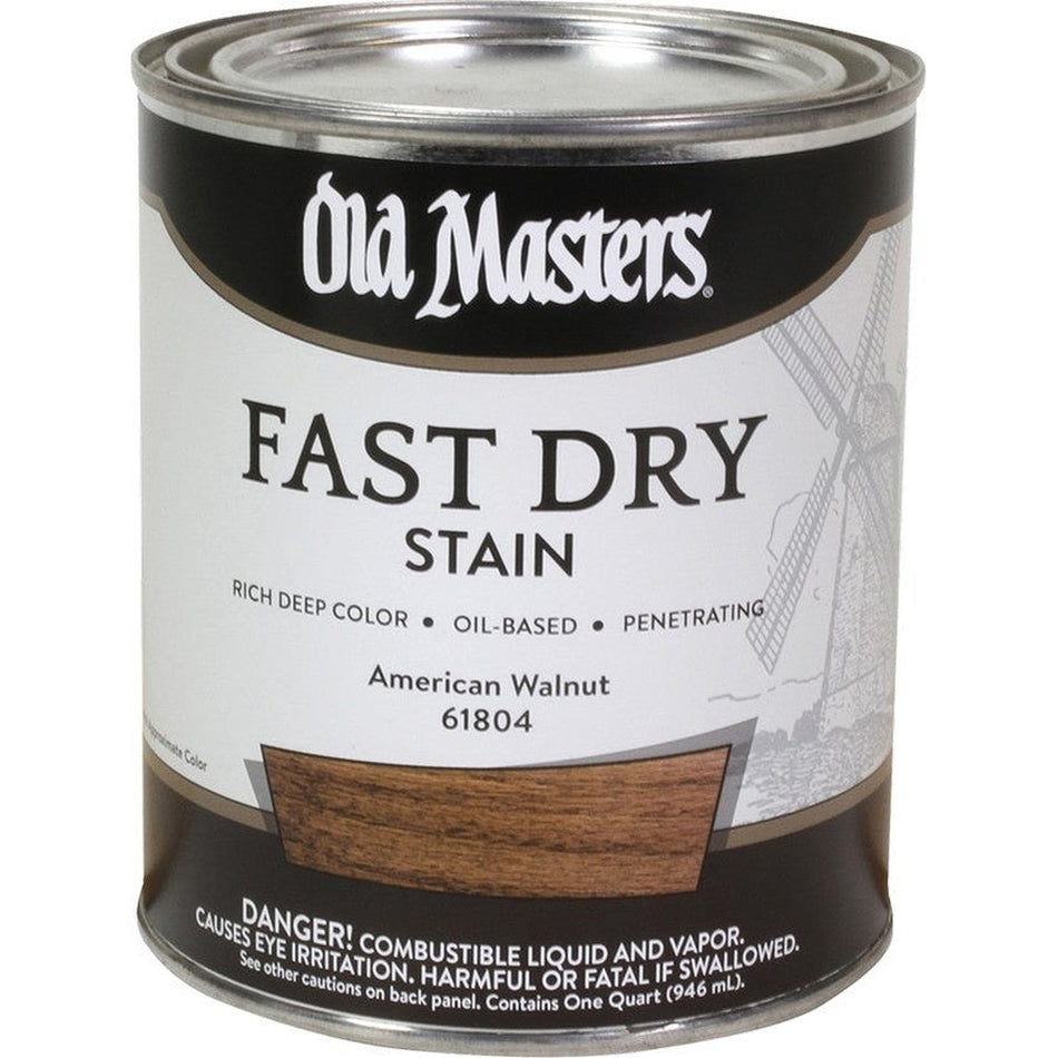 Old Masters 61804 Fast Dry Stain, 1 Quart, American Walnut