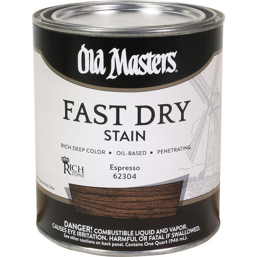 Old Masters 62304 Fast Dry Stain, 1 Quart, Espresso