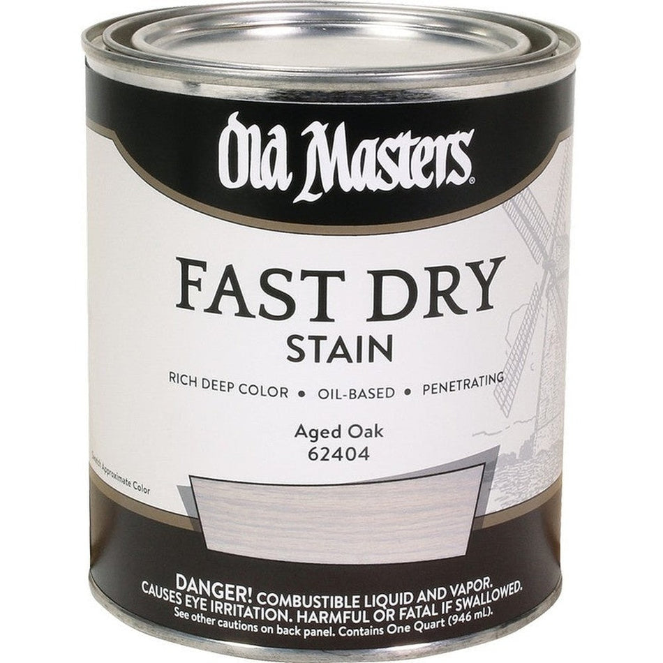 Old Masters 62404 Fast Dry Stain, 1 Quart, Aged Oak