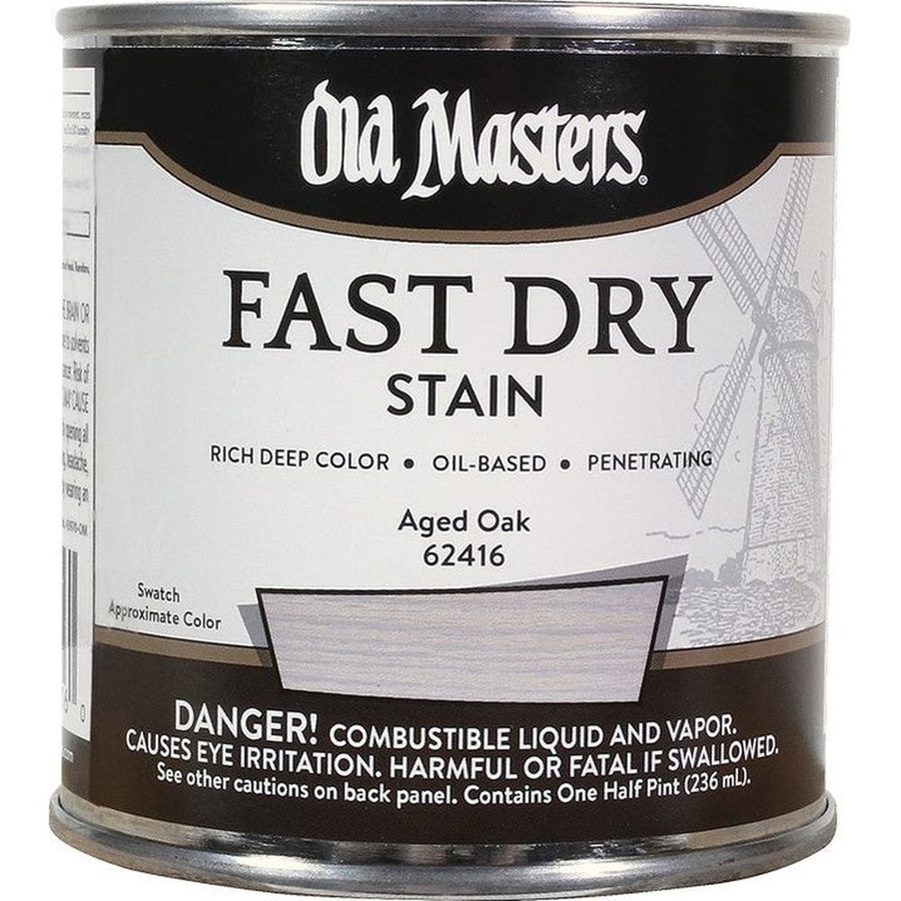 Old Masters 62416 Fast Dry Stain, Half Pint, Aged Oak