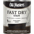 Old Masters 62604 Fast Dry Stain, 1 Quart, Carbon Black