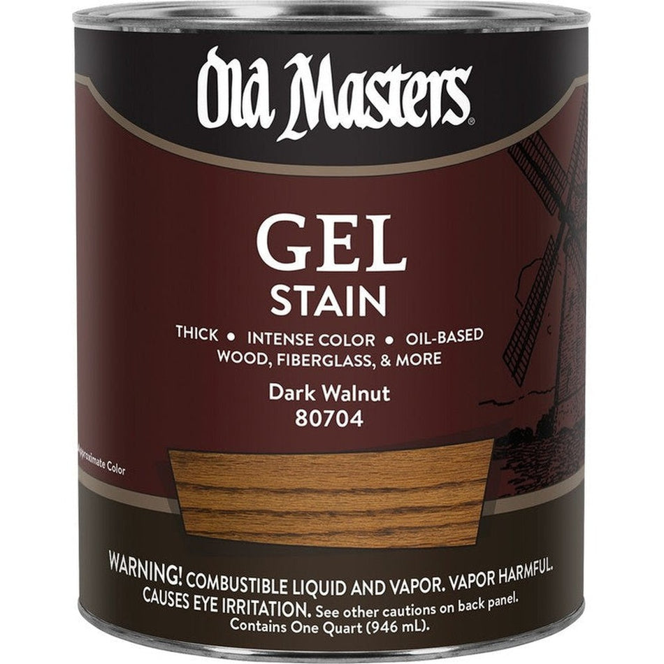 Old Masters 80704 Gel Stain, One Quart, Dark Walnut