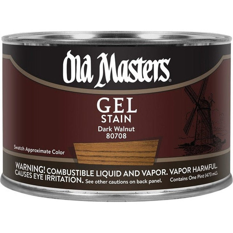 Old Masters 80708 Gel Stain, One Pint, Dark Walnut