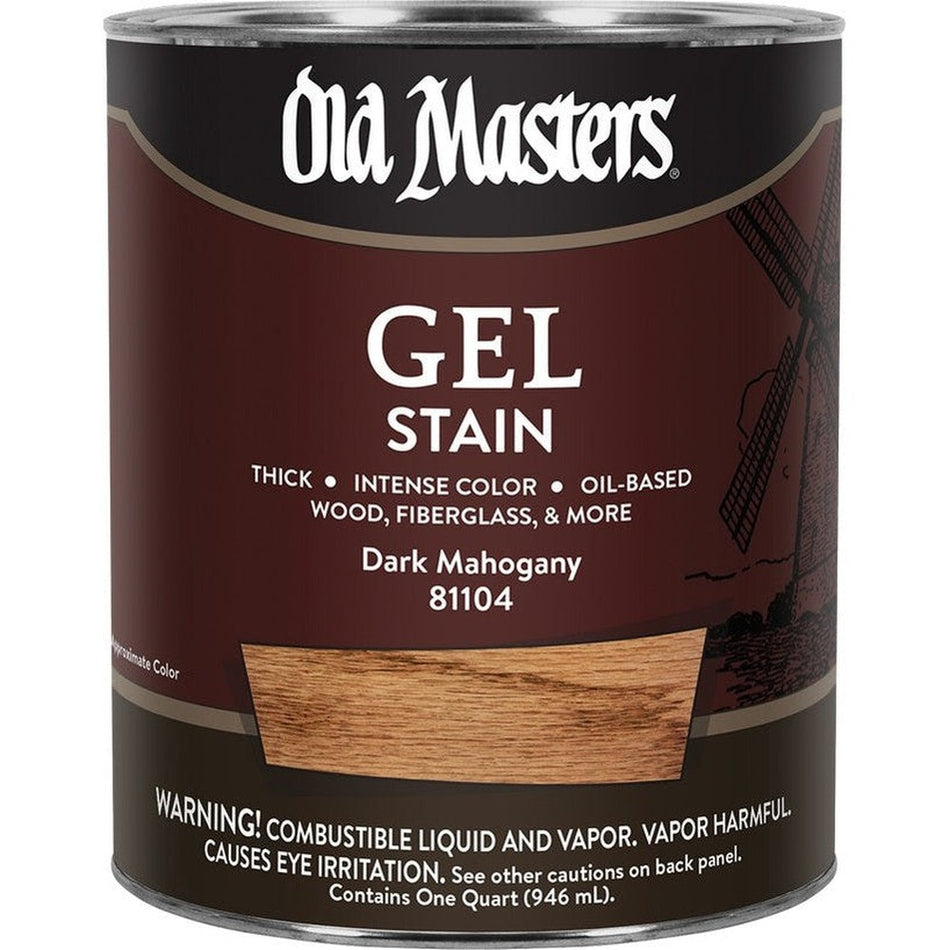 Old Masters 81104 Gel Stain, One Quart, Dark Mahogany