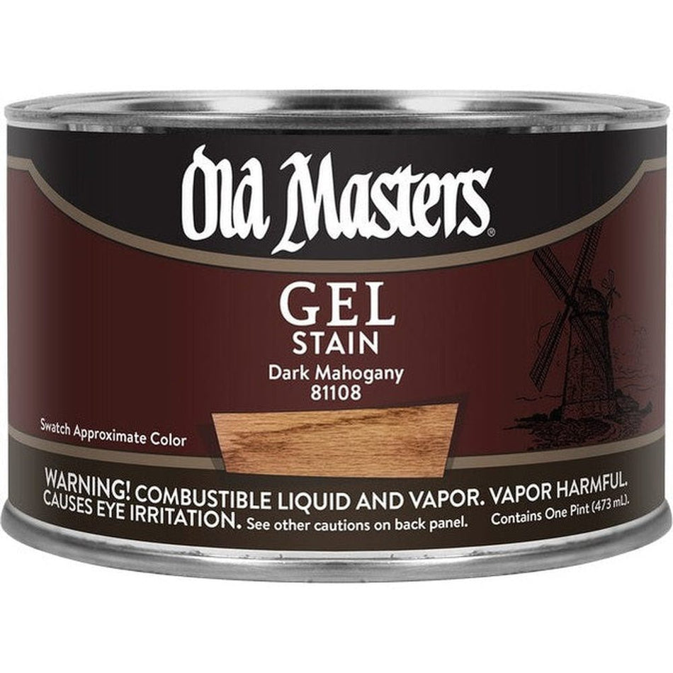 Old Masters 81108 Gel Stain, One Pint, Dark Mahogany