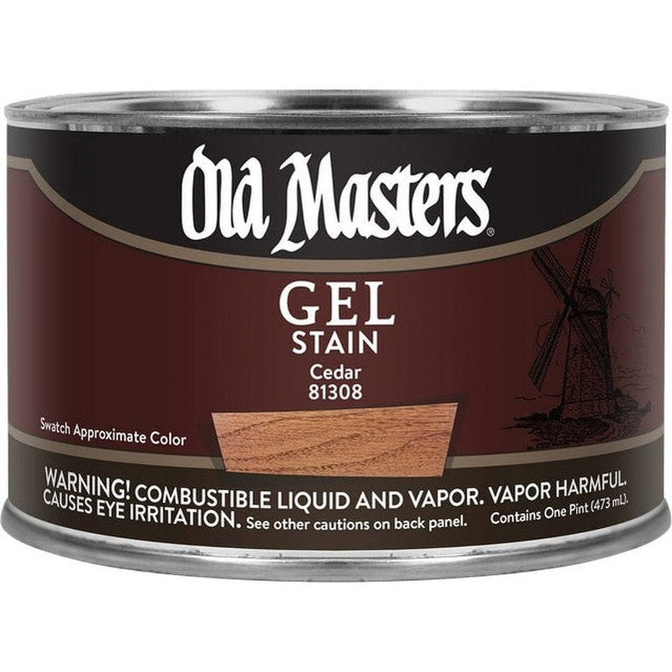 Old Masters 81308 Gel Stain, One Pint, Cedar