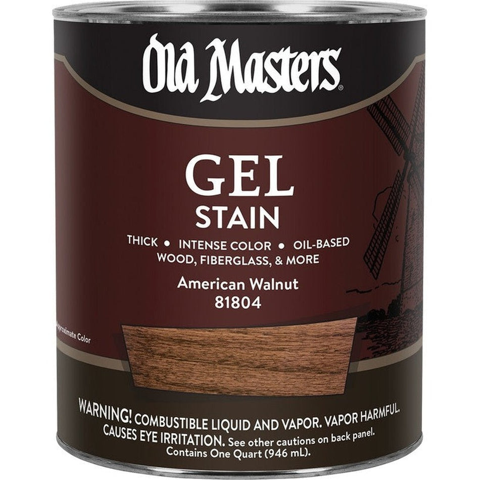 Old Masters 81804 Gel Stain, One Quart, American Walnut