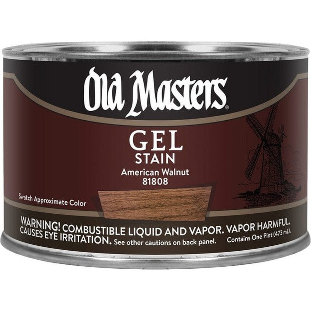 Old Masters 81808 Gel Stain, One Pint, American Walnut
