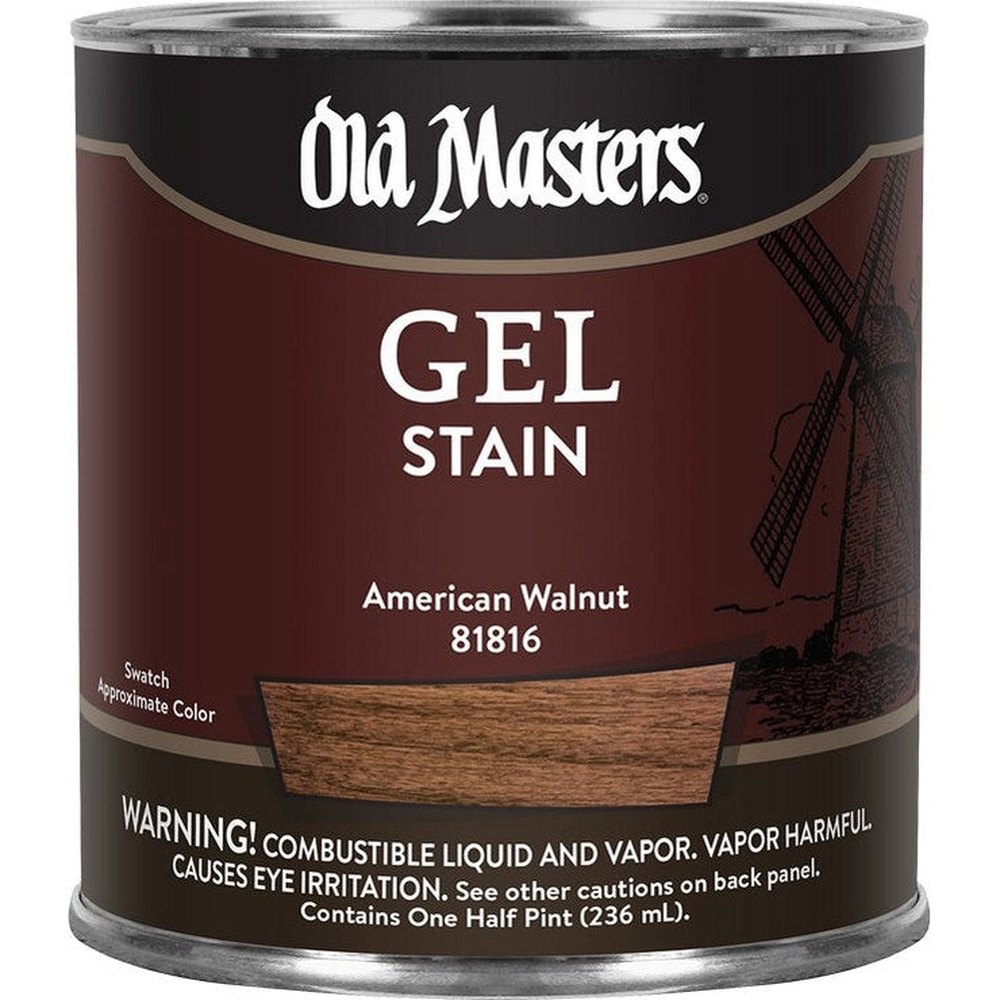 Old Masters 81816 Gel Stain, One Half Pint, American Walnut