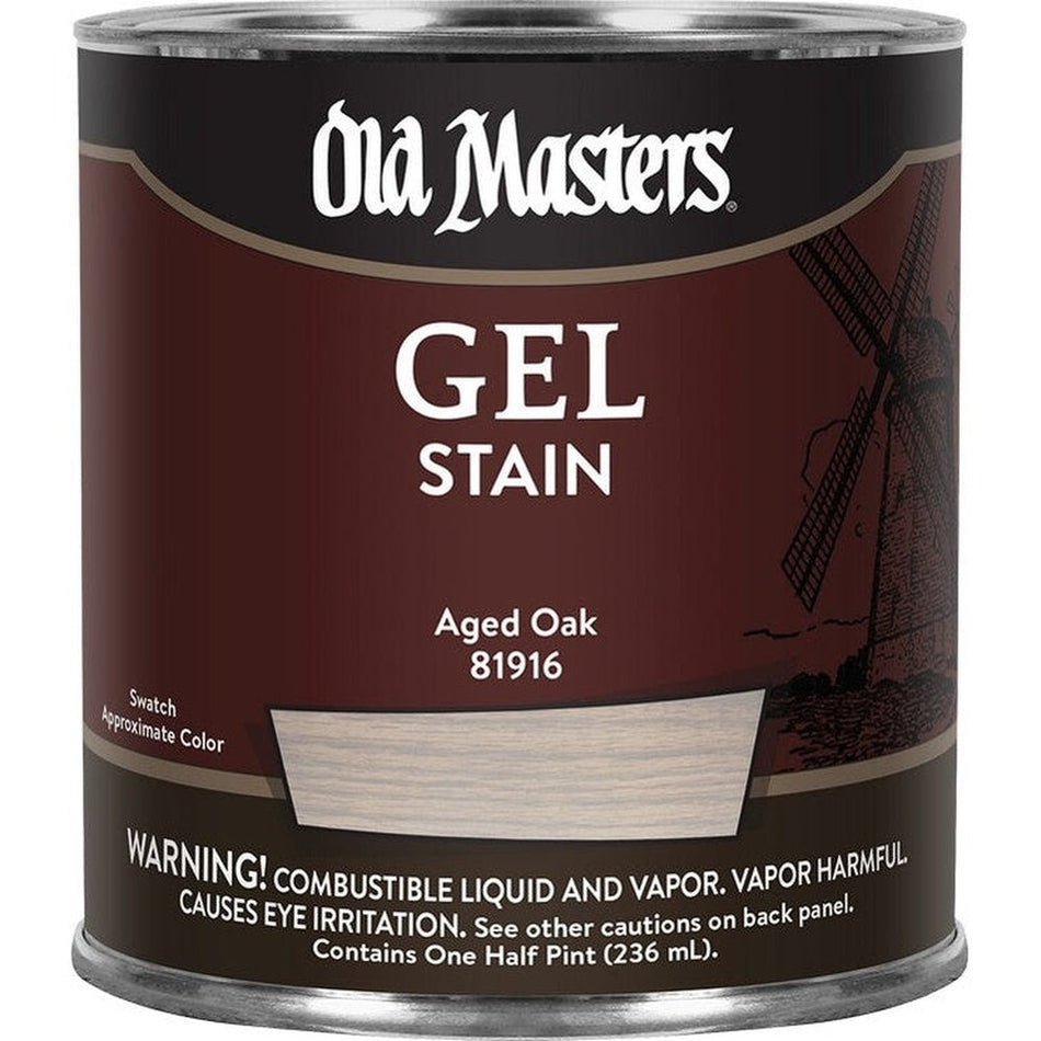 Old Masters 81916 Gel Stain, One Half Pint, Aged Oak
