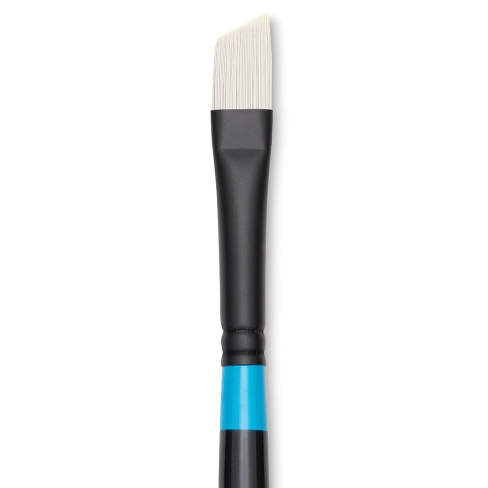 Princeton Art & Brush 09154-1006 Series 6500 Aspen Synthetic Brush – Long Handle, Angle Bright, Size 6