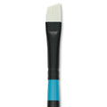 Princeton Art & Brush 09174-1004 Series 6500 Aspen Synthetic Brush - Short Handle, Angle Bright, Size 4