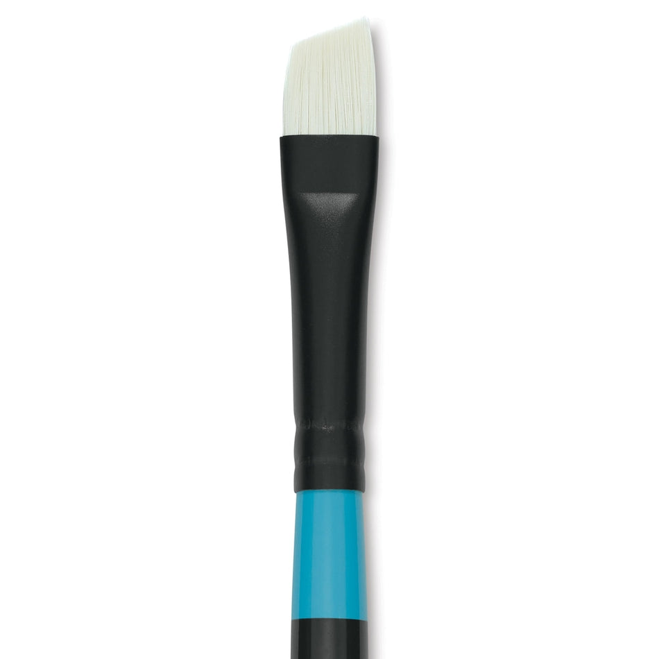 Princeton Art & Brush 09174-1004 Series 6500 Aspen Synthetic Brush - Short Handle, Angle Bright, Size 4