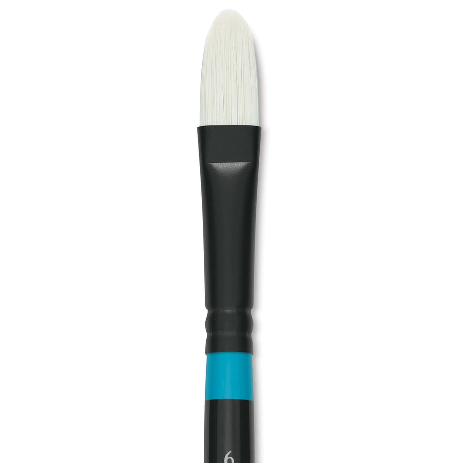 Princeton Art & Brush 09174-1306 Series 6500 Aspen Synthetic Brush – Short Handle, Filbert, Size 6