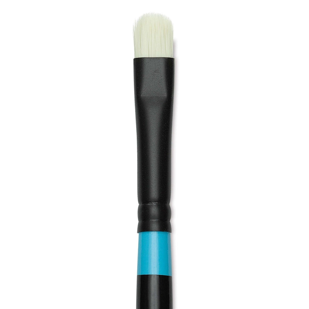 Princeton Art & Brush 09295-1004 Series 6500 Aspen Synthetic Brush – Long Handle, Short Oval Filbert, Size 4