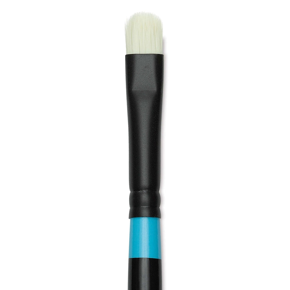 Princeton Art & Brush 09295-1004 Series 6500 Aspen Synthetic Brush – Long Handle, Short Oval Filbert, Size 4
