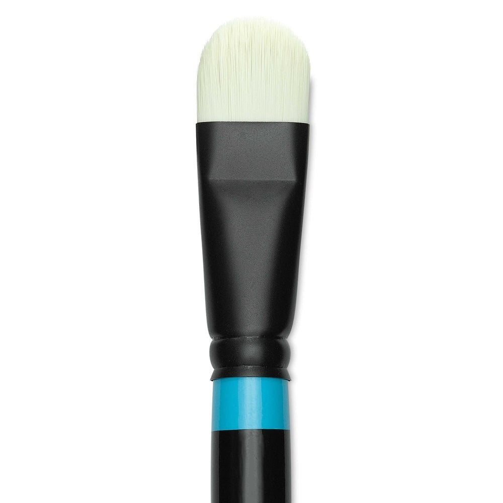 Princeton Art & Brush 09295-1012 Series 6500 Aspen Synthetic Brush – Long Handle, Short Oval Filbert, Size 12