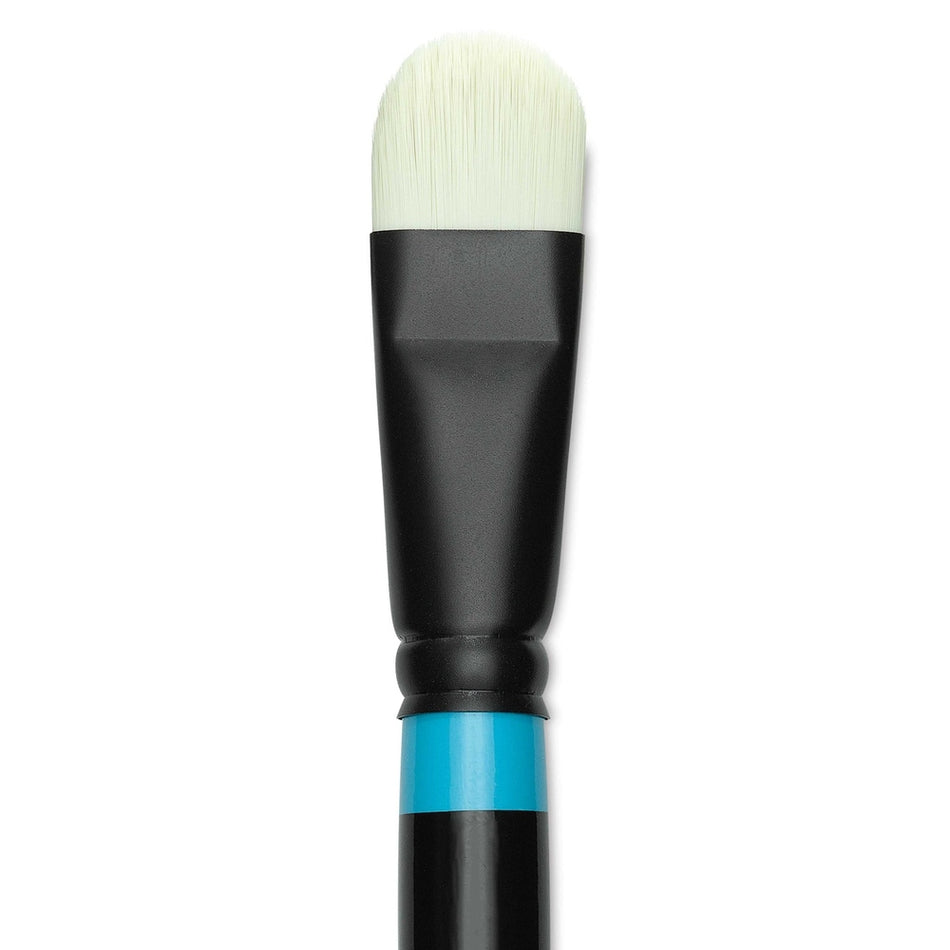 Princeton Art & Brush 09295-1012 Series 6500 Aspen Synthetic Brush – Long Handle, Short Oval Filbert, Size 12