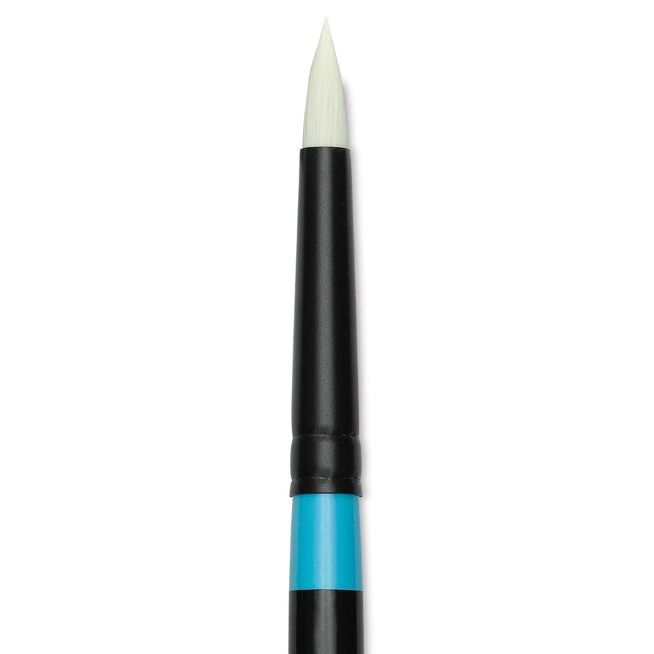 Princeton Art & Brush 09296-1004 Series 6500 Aspen Synthetic Brush – Long Handle, Short Pointed Round, Size 4