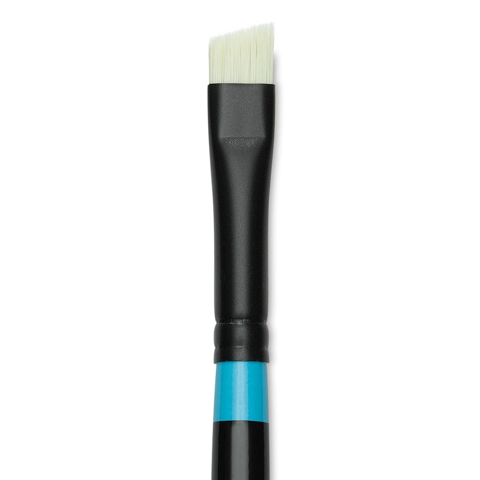 Princeton Art & Brush 09298-1004 Series 6500 Aspen Synthetic Brush – Long Handle, Short Angle Bright, Size 4