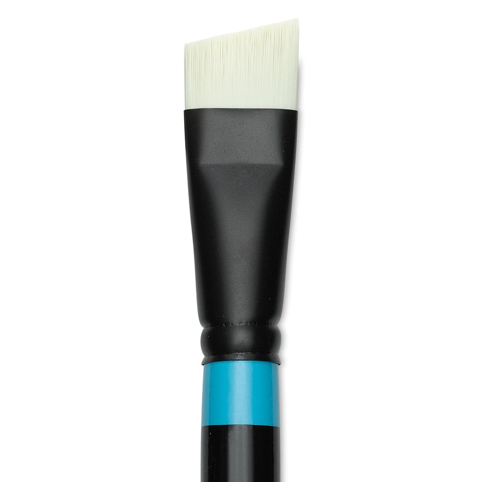 Princeton Art & Brush 09298-1012 Series 6500 Aspen Synthetic Brush – Long Handle, Short Angle Bright, Size 12