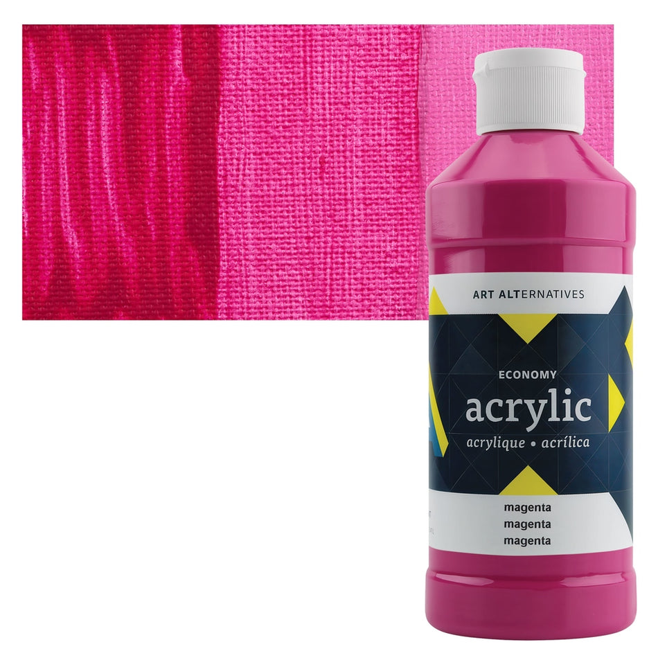 Art Alternatives 09479-3105 Economy Acrylic, Pint Bottle, Magenta