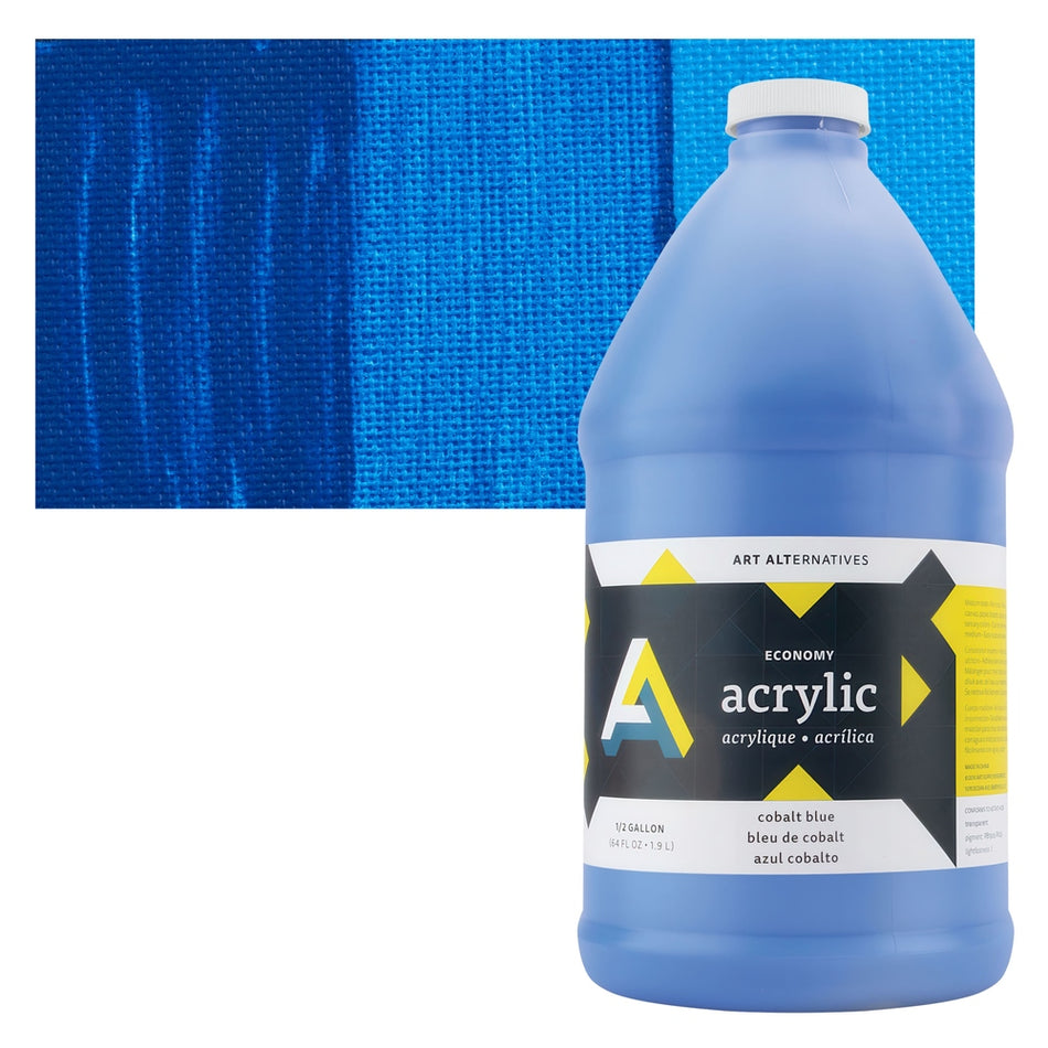 Art Alternatives 09479-5151 Economy Acrylic, Half Gallon Bottle, Cobalt Blue