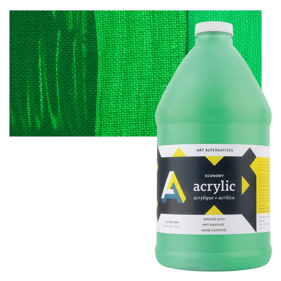 Art Alternatives 09479-7201 Economy Acrylic, Half Gallon Bottle, Emerald Green