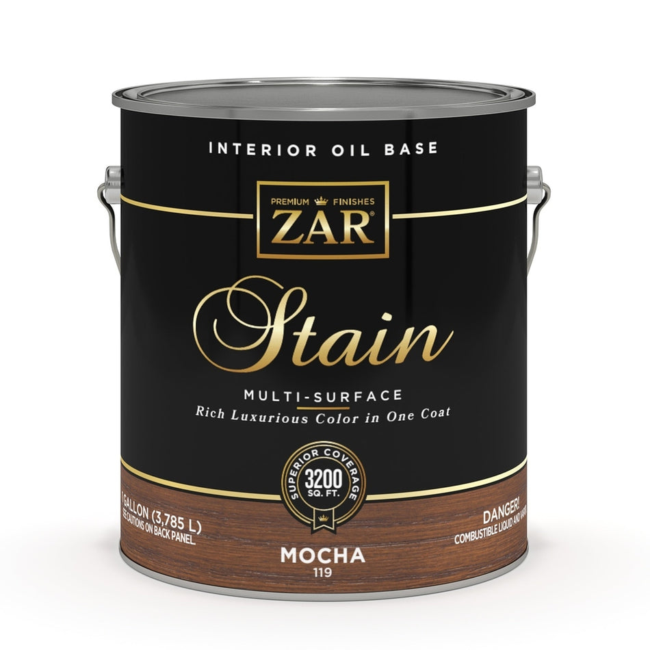 Sika 11913 Zar Interior Oil Base Stain, One Gallon, Mocha
