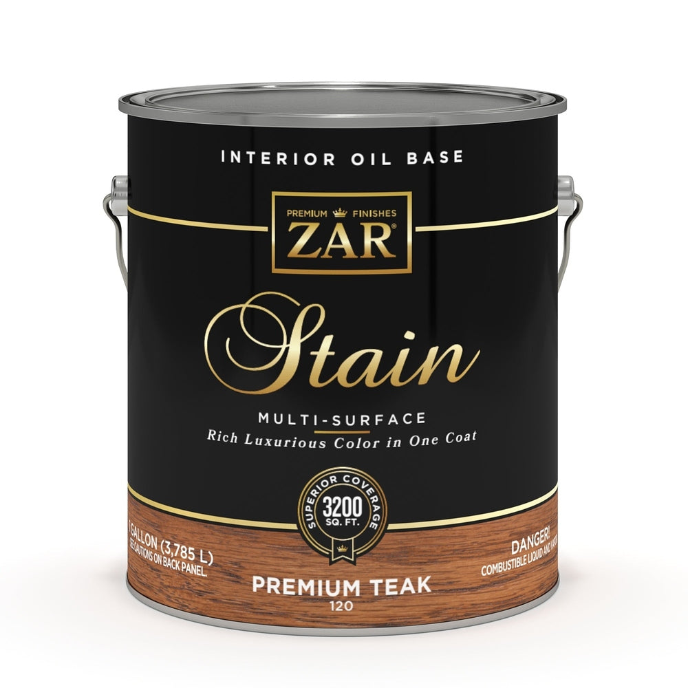 Sika 12013 Zar Interior Oil Base Stain, One Gallon, Premium Teak