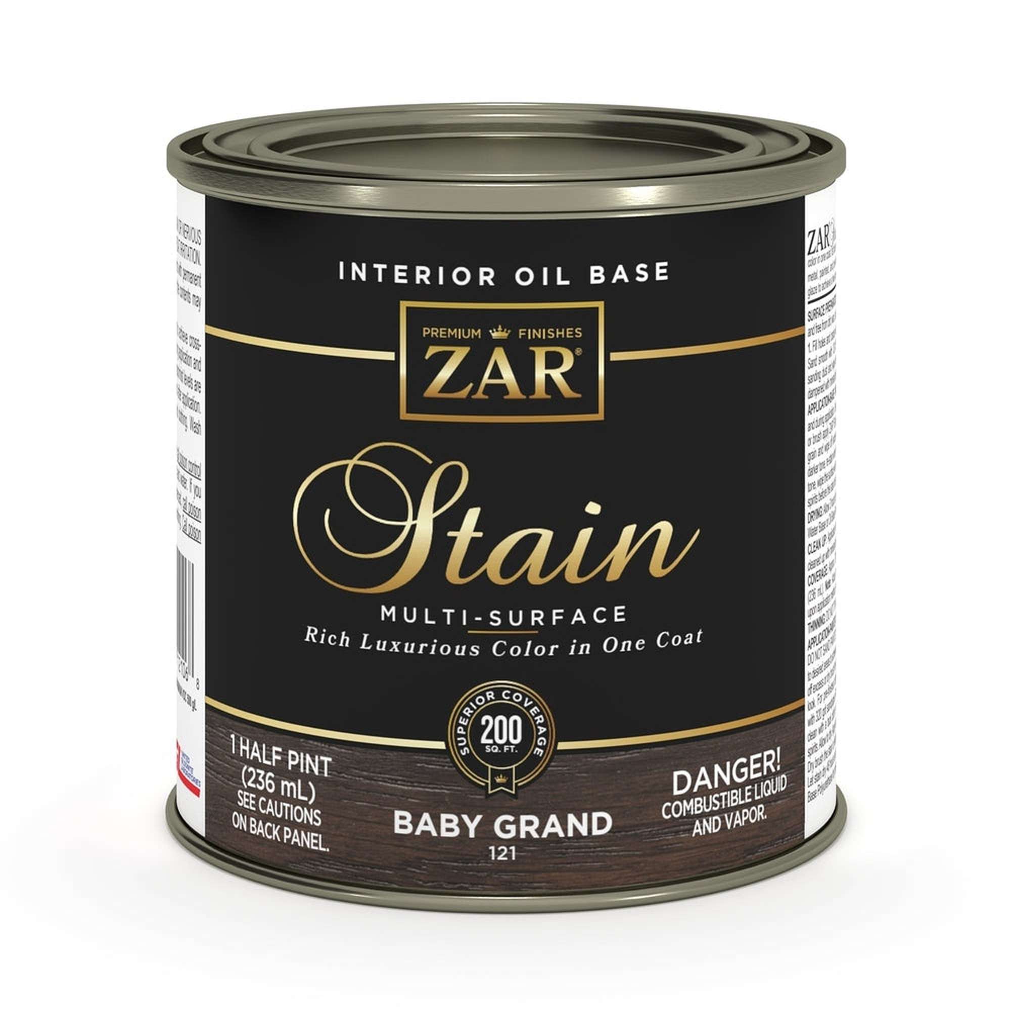 Sika 831436 Zar Interior Oil Base Stain, Half Pint, Baby Grand