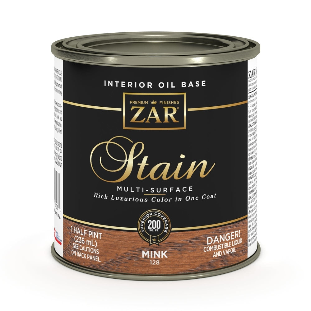 Sika 831430 Zar Interior Oil Base Stain, Half Pint, Mink